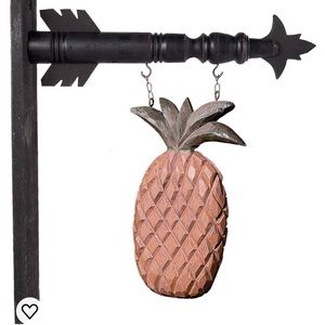 Wood Hanging Pineapple